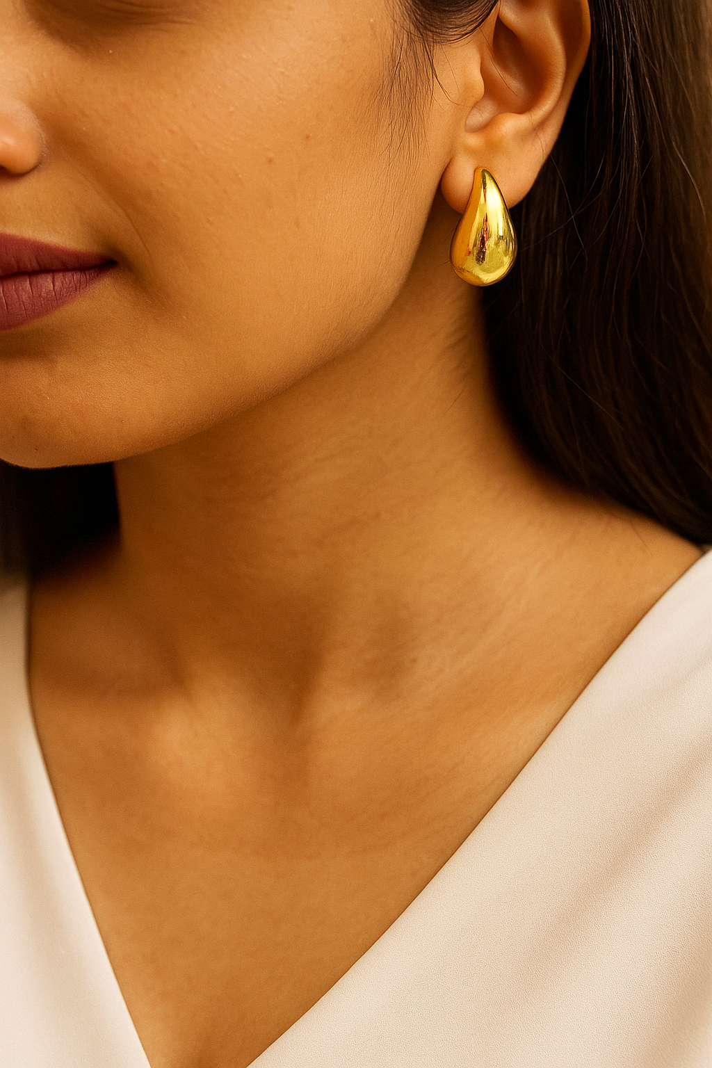 Classic Gold Teardrop Earrings