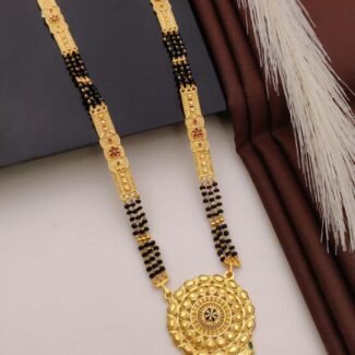 Mancro Gold Plated Long Mangalsutra